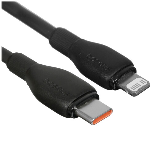 Купить Кабель круглый Baseus Lightning 8-pin - USB Type-C черный 1.2 м  9260746. Характеристики, отзывы и цены в Донецке