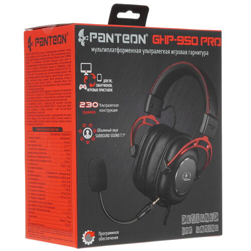 Купить Проводные наушники JETACCESS GHP-950 PRO красный 2021  4876147. Характеристики, отзывы и цены в Донецке