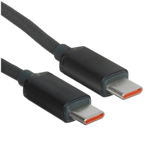 Купить Кабель круглый Baseus USB Type-C - USB Type-C черный 2 м  9167063. Характеристики, отзывы и цены в Донецке