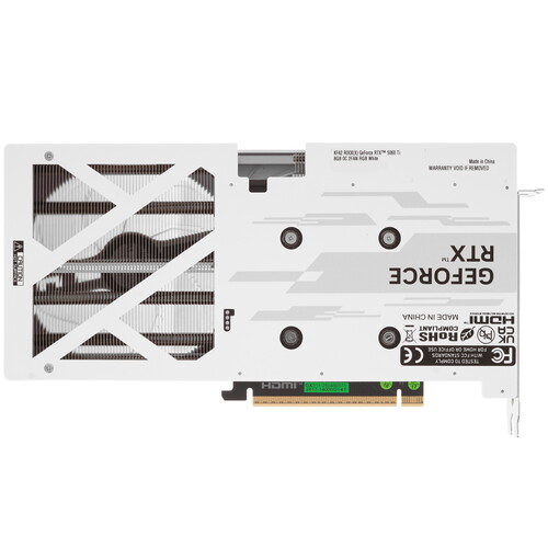 Купить Видеокарта KFA2 GeForce RTX 5060 Ti ROCK(X) OC 2FAN RGB White  5623296. Характеристики, отзывы и цены в Донецке