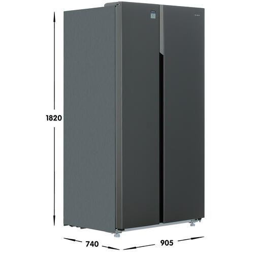 Купить Холодильник Side by Side   DEXP SBS6-63AMG серебристый  5401310. Характеристики, отзывы и цены в Донецке