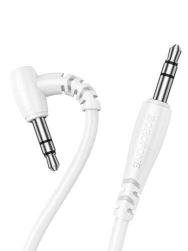 Купить Кабель   Borofone jack 3.5 мм - jack 3.5 мм белый  5474933. Характеристики, отзывы и цены в Донецке