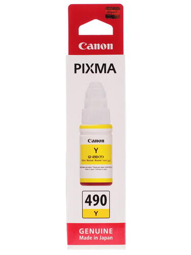 Купить Чернила водорастворимые Canon GI-490 Y желтый  1049792. Характеристики, отзывы и цены в Донецке