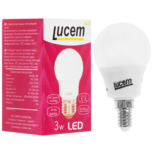 Купить Лампа светодиодная Lucem LM-LBL 3W  9162569. Характеристики, отзывы и цены в Донецке