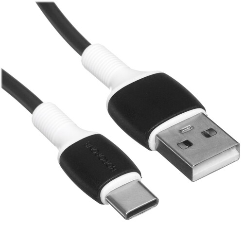 Купить Кабель круглый Borofone USB Type-C - USB 2.0 Type-A черный 1 м  5475019. Характеристики, отзывы и цены в Донецке