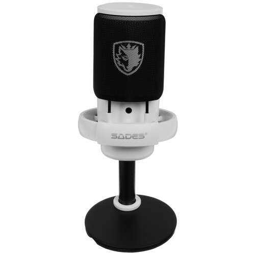 Купить Микрофон Sades Tyto белый  5609859. Характеристики, отзывы и цены в Донецке