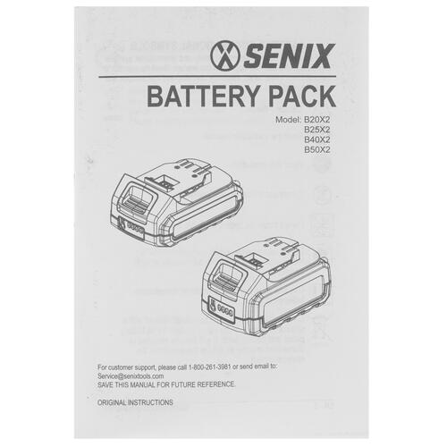 Купить Аккумулятор SENIX B50X2 20 Volt Max X2  9067947. Характеристики, отзывы и цены в Донецке