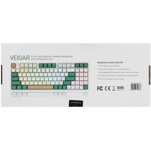 Купить Клавиатура  проводная + беспроводная Redragon Veigar K643  5463744. Характеристики, отзывы и цены в Донецке