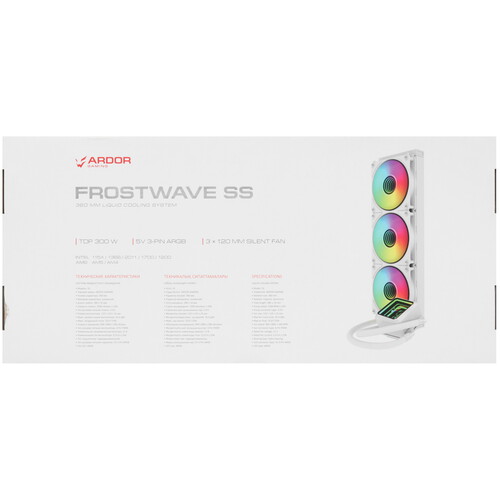 Купить Система охлаждения ARDOR GAMING Frostwave 360 SS  белая  5437458. Характеристики, отзывы и цены в Донецке
