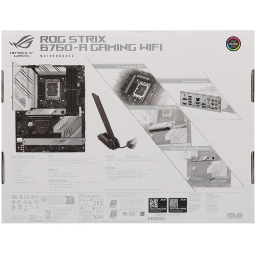 Купить Материнская плата ASUS ROG STRIX B760-A GAMING WIFI  5420862. Характеристики, отзывы и цены в Донецке