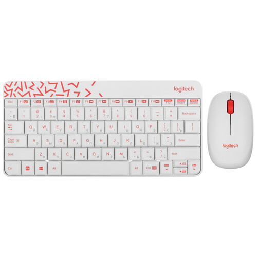 Купить Клавиатура+мышь беспроводная   Logitech MK240 Nano белый  5471996. Характеристики, отзывы и цены в Донецке