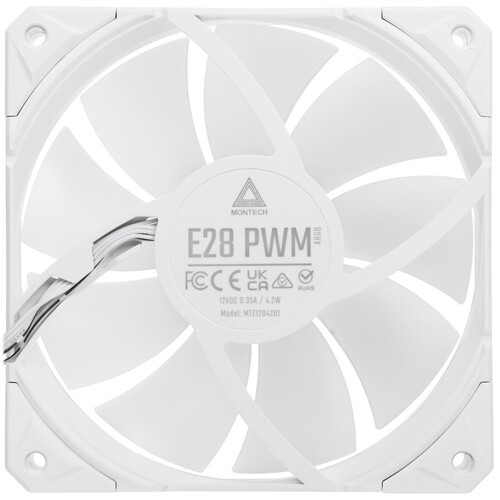 Купить Вентилятор Montech E28 ARGB [E28 ARGB (W)] белый  5633062. Характеристики, отзывы и цены в Донецке