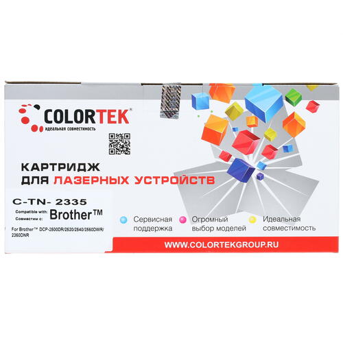 Купить Картридж лазерный Colortek C-TN-2335 черный  1200623. Характеристики, отзывы и цены в Донецке