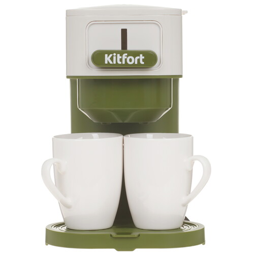Купить Кофеварка капельная Kitfort KT-7618 белый  9241115. Характеристики, отзывы и цены в Донецке