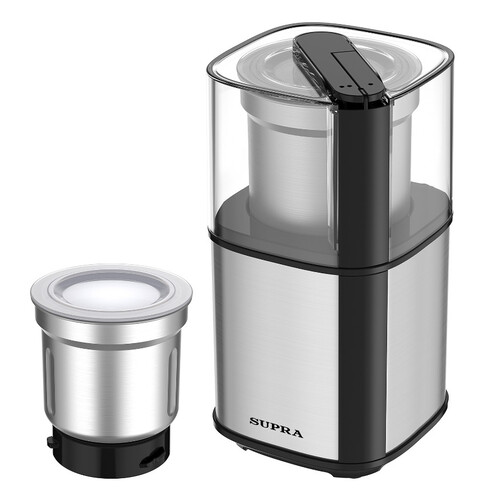 Купить Кофемолка электрическая SUPRA CGS-320 серебристый  9052741. Характеристики, отзывы и цены в Донецке