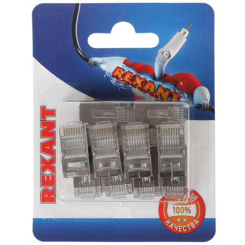 Купить Коннектор RJ45 Rexant 06-0082-A10  1392829. Характеристики, отзывы и цены в Донецке