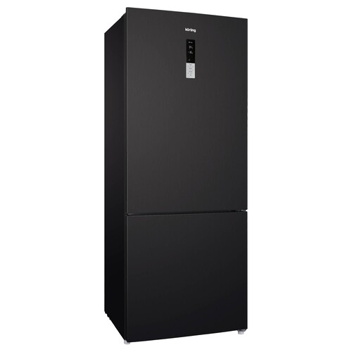 Купить Холодильник с морозильником  Korting KNFC 72337 XN черный  9158177. Характеристики, отзывы и цены в Донецке