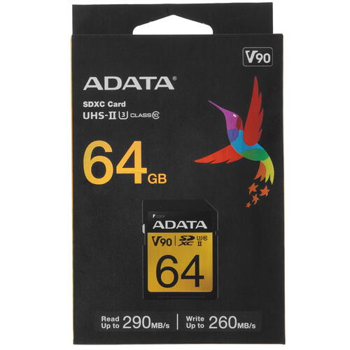 Купить Карта памяти ADATA Premier One SDXC 64 ГБ [ASDX64GUII3CL10-C]  5446193. Характеристики, отзывы и цены в Донецке