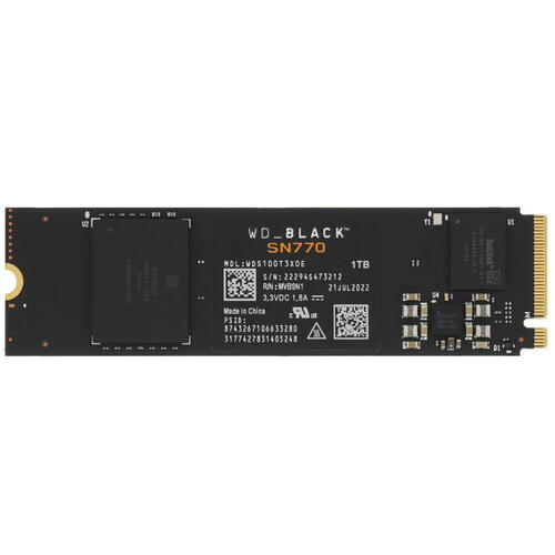 Купить 1000 ГБ M.2 NVMe накопитель WD Black SN770 [WDS100T3X0E]  5067607. Характеристики, отзывы и цены в Донецке