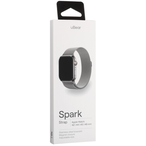 Купить Ремешок uBear для Apple Watch 42/ 44/ 45/ 49mm серебристый  5460679. Характеристики, отзывы и цены в Донецке