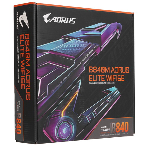Купить Материнская плата GIGABYTE B840M AORUS ELITE WIFI6E  5627087. Характеристики, отзывы и цены в Донецке