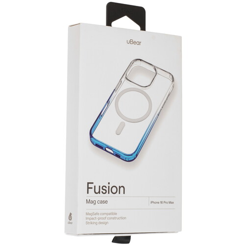 Купить Накладка  uBear Fusion Mag Case для Apple iPhone 16 Pro Max синий/прозрачный  5474391. Характеристики, отзывы и цены в Донецке