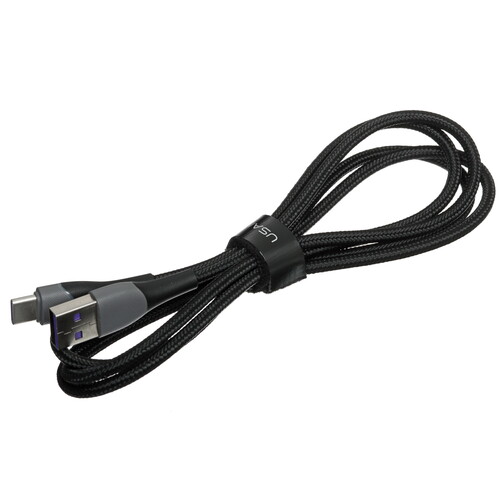 Купить Кабель круглый USAMS USB Type-C - USB 2.0 Type-A черный 1 м  5480406. Характеристики, отзывы и цены в Донецке