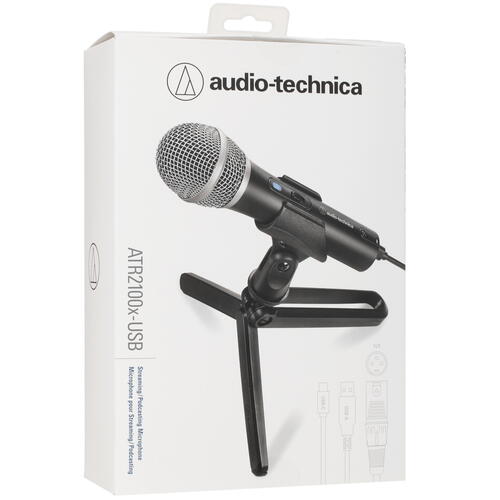 Купить Микрофон Audio-technica ATR2100x-USB черный  4820946. Характеристики, отзывы и цены в Донецке