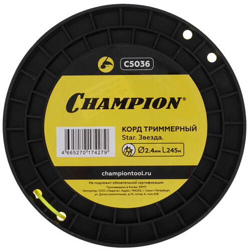 Купить Леска для триммеров Champion Star C5036  1215869. Характеристики, отзывы и цены в Донецке