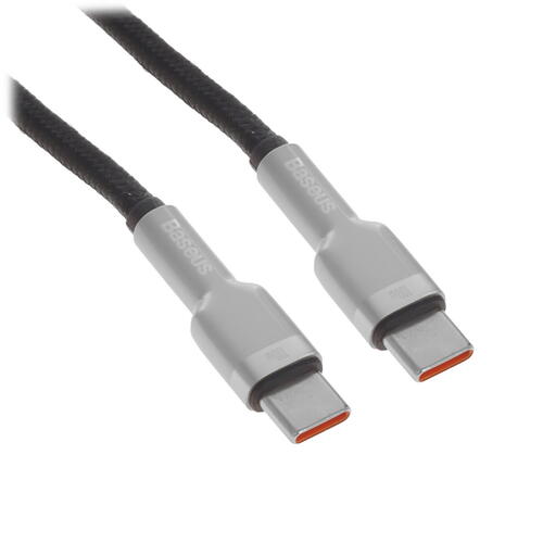 Купить Кабель круглый Baseus USB Type-C - USB Type-C черный 2 м  9907379. Характеристики, отзывы и цены в Донецке