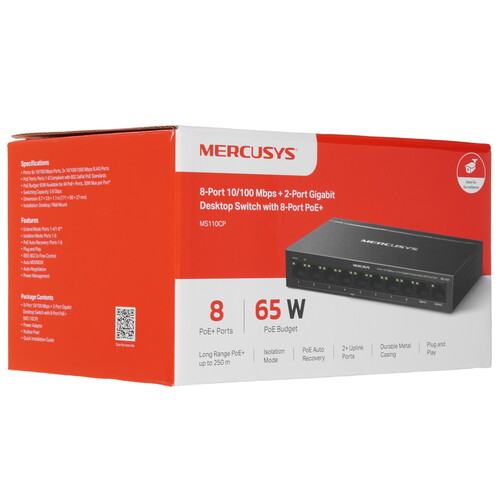 Купить Коммутатор Mercusys MS110CP  5628963. Характеристики, отзывы и цены в Донецке