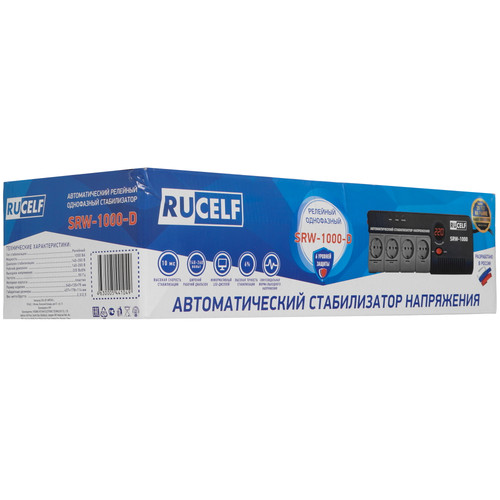 Купить Стабилизатор напряжения RUCELF SRW-1000-D  8105925. Характеристики, отзывы и цены в Донецке