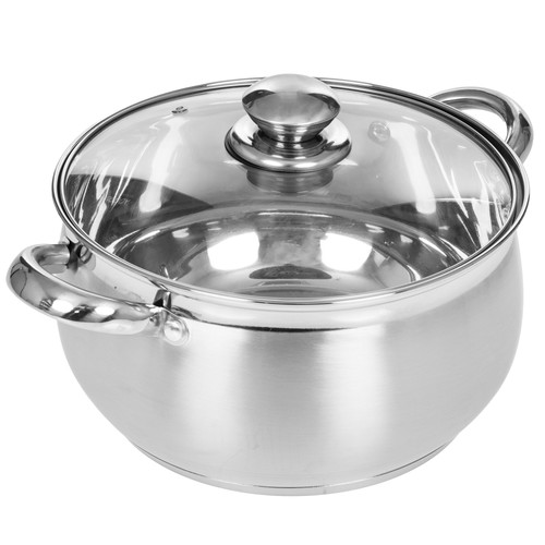Купить Кастрюля TimA Практичная П-241 6.1 л 24 см серебристый  9218034. Характеристики, отзывы и цены в Донецке