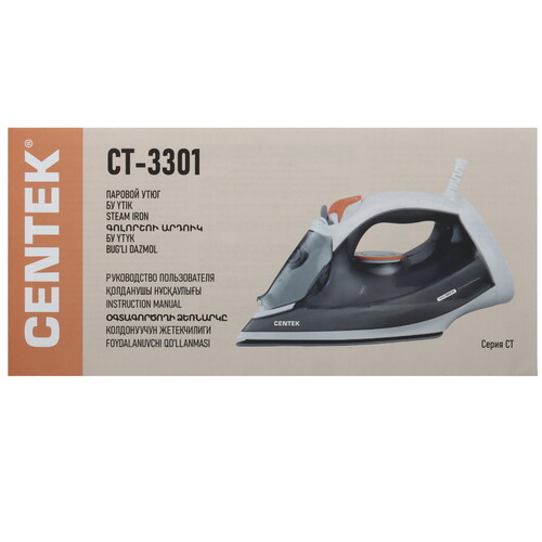 Купить Утюг Centek CT-3301 белый  9189266. Характеристики, отзывы и цены в Донецке
