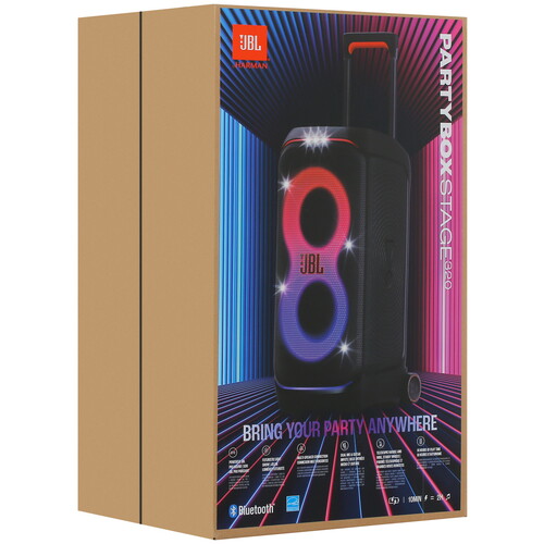 Купить Портативная аудиосистема JBL PartyBox Stage 320, черный  5467534. Характеристики, отзывы и цены в Донецке