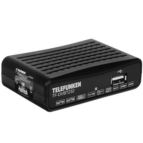 Купить Приставка для цифрового ТВ Telefunken TF-DVBT232 черный  4801223. Характеристики, отзывы и цены в Донецке
