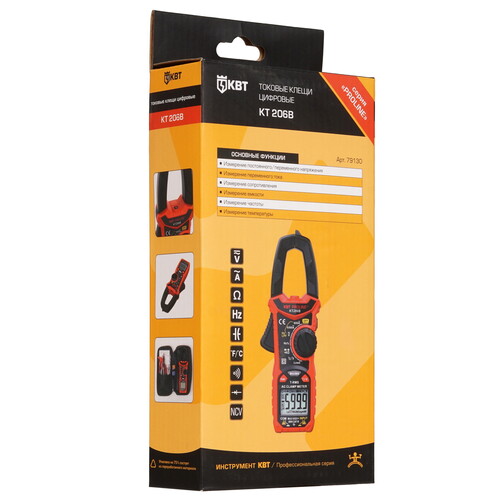 Купить Клещи токоизмерительные КВТ KT 206B  9310027. Характеристики, отзывы и цены в Донецке