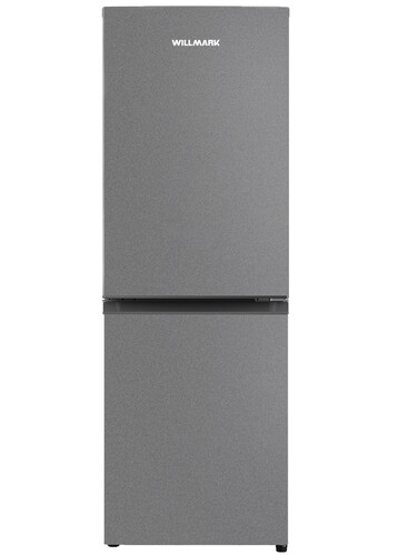 Купить Холодильник с морозильником   WILLMARK RF-415DCGT серый  9193430. Характеристики, отзывы и цены в Донецке
