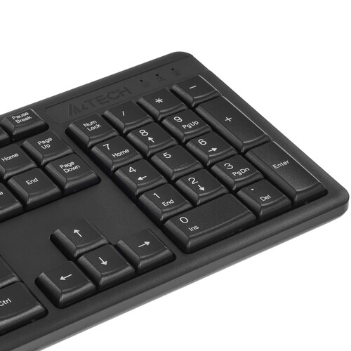 Купить Клавиатура+мышь  проводная  A4Tech KK-3330 черный  9172048. Характеристики, отзывы и цены в Донецке