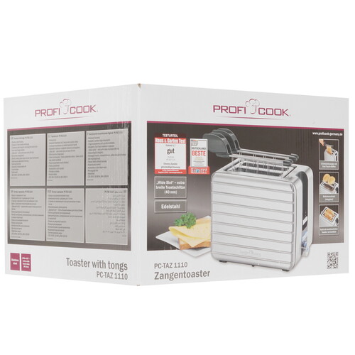 Купить Тостер ProfiCook PC-TAZ 1110 серебристый  5327200. Характеристики, отзывы и цены в Донецке