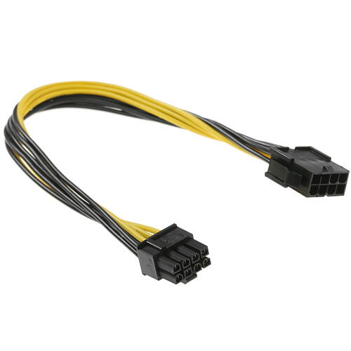 Купить Кабель для блока питания FinePower PCI-E 6+2pin(F) - PCI-E 8pin(M)  4778008. Характеристики, отзывы и цены в Донецке