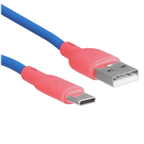 Купить Кабель круглый BY USB Type-C - USB 2.0 Type-A синий 1 м  5482080. Характеристики, отзывы и цены в Донецке