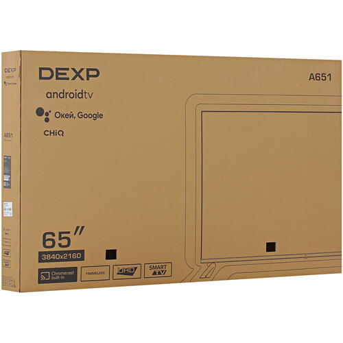 Купить 65" (165 см) Телевизор DEXP A651 серый  5077155. Характеристики, отзывы и цены в Донецке