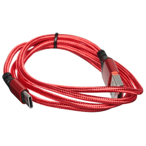 Купить Кабель круглый LANEX USB Type-C - USB 2.0 Type-A красный 1 м  9280456. Характеристики, отзывы и цены в Донецке