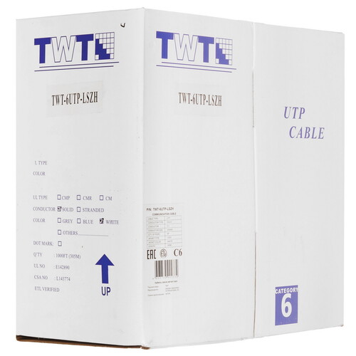 Купить Витая пара Lanmaster TWT-6UTP-LSZH  9308713. Характеристики, отзывы и цены в Донецке