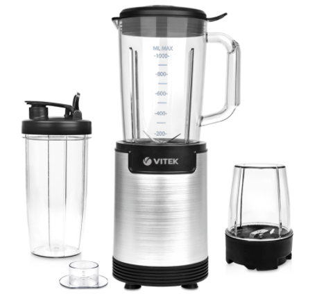 Купить Блендер стационарный Vitek VT-8528-01 серебристый  1258726. Характеристики, отзывы и цены в Донецке