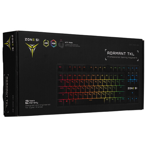 Купить Клавиатура  проводная ZONE 51 ADAMANT TKL  9251588. Характеристики, отзывы и цены в Донецке