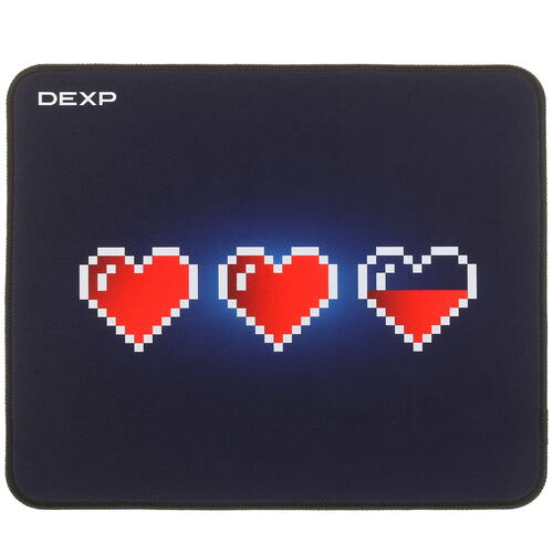 Купить Коврик DEXP OM-M Hearts  черный  5088993. Характеристики, отзывы и цены в Донецке
