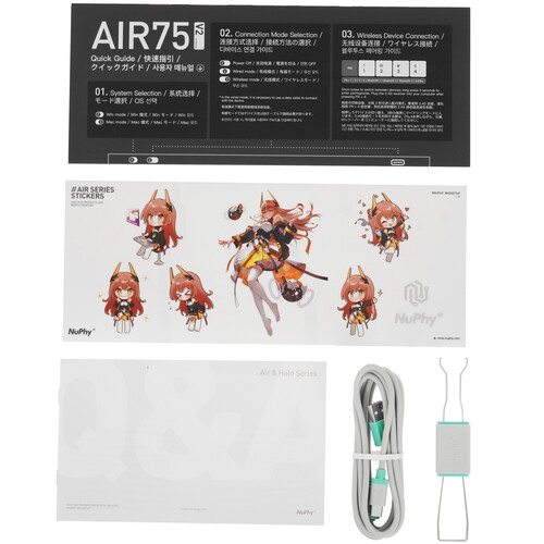 Купить Клавиатура  проводная + беспроводная Nuphy AIR75v2  9192142. Характеристики, отзывы и цены в Донецке