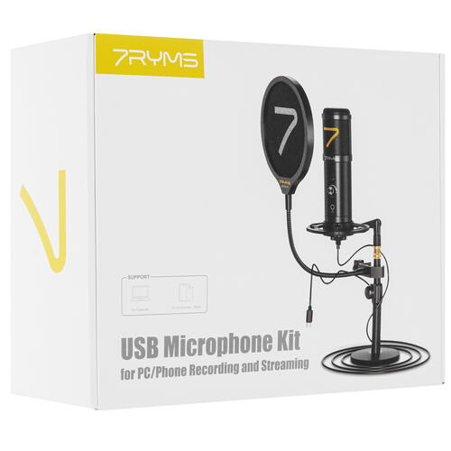 Купить Микрофон 7RYMS SR-AU01-K2 черный  9046455. Характеристики, отзывы и цены в Донецке